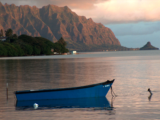 Kaneohe Bay viewed from Heeia