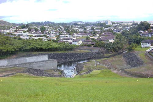 Photo 16. View north from the top of Hoomaluhia Dam